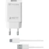 Cellularline Adaptive Fast Charger Kit 15W - USB-C - Samsung Caricabatterie da rete Fast Charger 15W con cavo USB-C Bianco