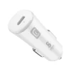 Cellularline - Caricabatterie da auto USB-C Super Fast Charge 25W Bianco