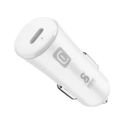 Cellularline - Caricabatterie da auto USB-C Super Fast Charge 25W Bianco