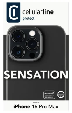 CELLULARLINE - Cover case SENSATION per iPhone 16 Pro Max - Black