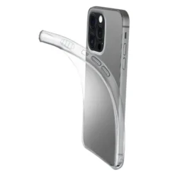 Cellularline Fine - iPhone 13 Pro Max Cover in gomma morbida ultra sottile e trasparente Trasparente