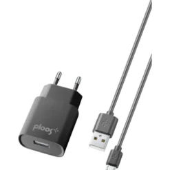 Cellularline Kit caricabatterie rete 1A microusb nero