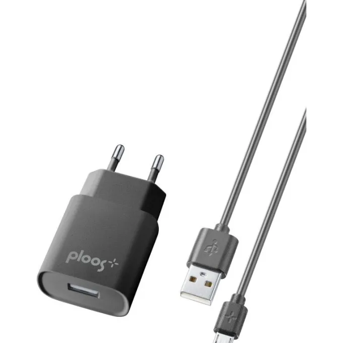 Cellularline Kit caricabatterie rete 1A microusb nero