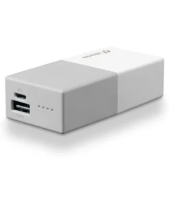 Cellularline Powerbank #Stylecolor 5000 - Universale Caricabatterie portatile USB super colorato Bianco