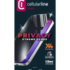 CELLULARLINE PRIVACY XTREME GLASS vetro temperato privacy per smartphone