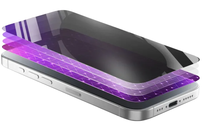 Cellularline Privacy Xtreme Glass – Vetro temperato privacy per protezione schermo