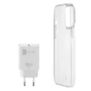 Cellularline STARTER KIT - iPhone 13 Kit di Caricabatterie + Cover Trasparente