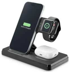 CELLULARLINE Tech Pop Triple Station 3 in 1 Base di ricarica wireless 3in1 da 15W