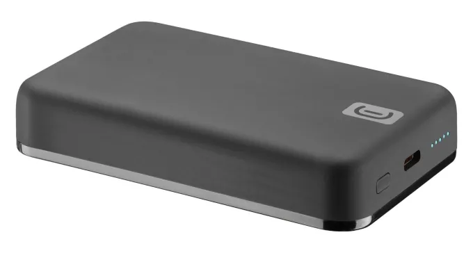 Cellularline Wireless power bank MAG 10000 Caricabatterie portatile compatibile con MagSafe Nero