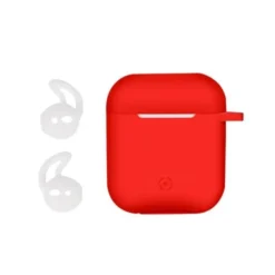 Celly Aircase Custodia per Airpods Rosso