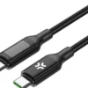 Celly Cavo TYPE-C/TYPE-C per smartphone, tablet e portatili, 100W, 2 metri, Nero