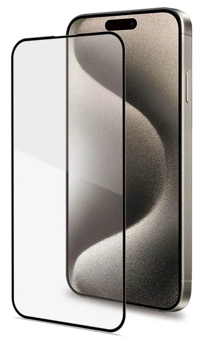 Celly - FULLGLASS1080BK Proteggischermo Celly Fullglass per iphone 16 plus - Nero