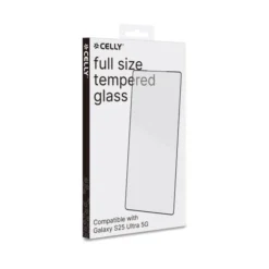 CELLY - FULLGLASS1122BK - Vetro protettivo per Galaxy S25 Ultra 5G - Nero