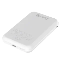 Celly MAGPB5000EVOWH batteria portatile 5000 mAh Carica wireless Bianco