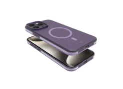 CELLY - MAGSUIT1079VL Custodia Magsuit per iPhone 16 Pro con MagSafe semi-trasparente - Viola