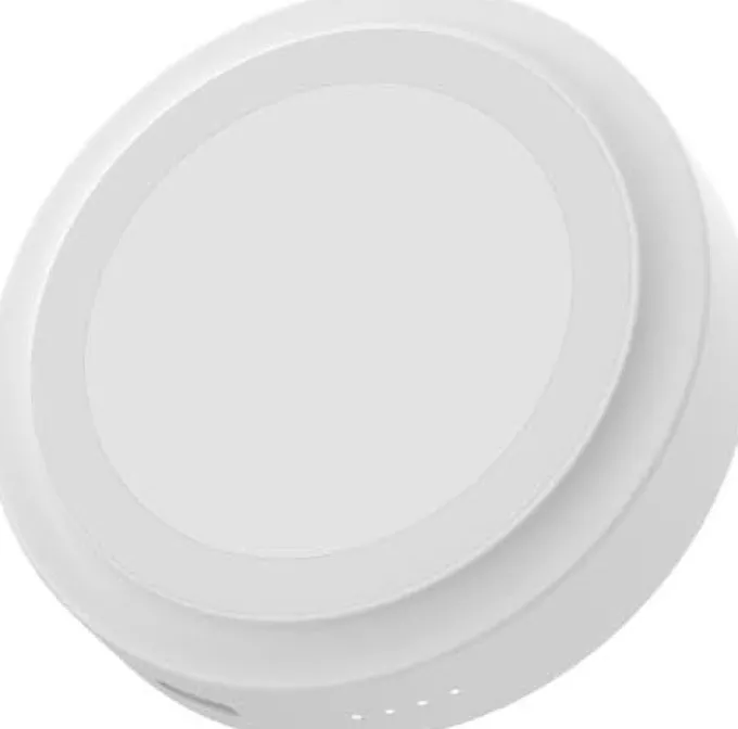 Celly - PowerBank Circle per Smartphone, tecnologia Magsafe, 3000mAh, USB-C, Ring Magnetico Incluso, Ricarica Rapida - Bianco