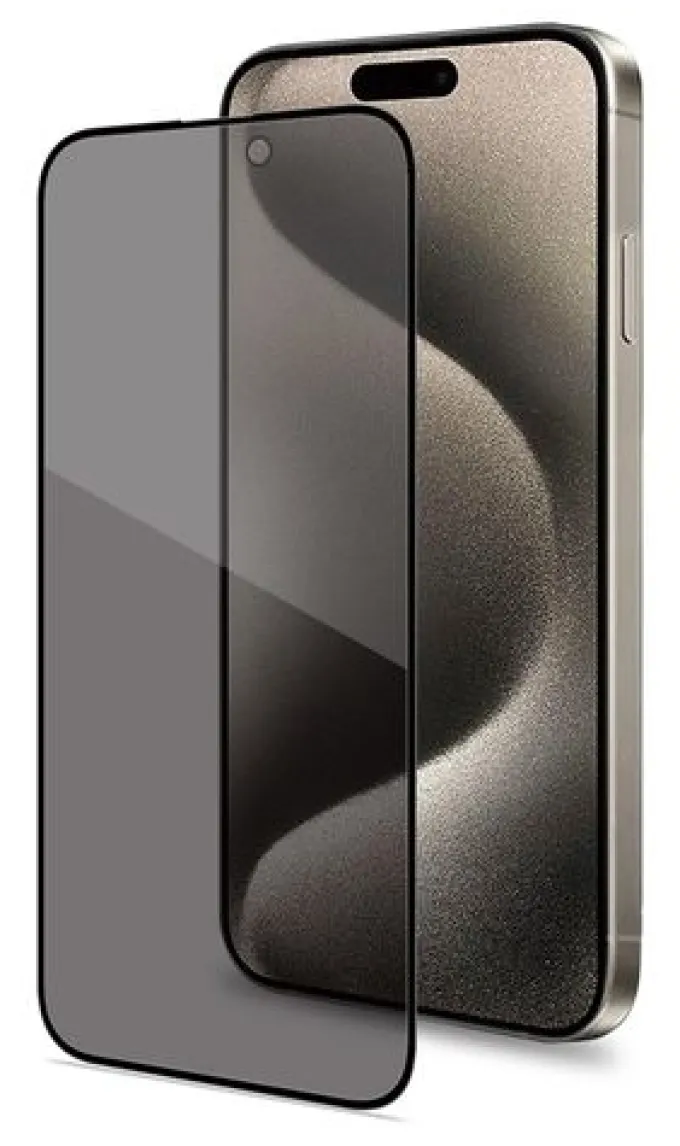 Celly - PRIVACYF1080BK Schermo Protettivo e antiriflesso per la privacy - Apple IPhone 16 Pro