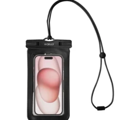 CELLY Splashbag TPU UP TO 6.9 INCHES Custodia Impermeabile per smartphone - Nero