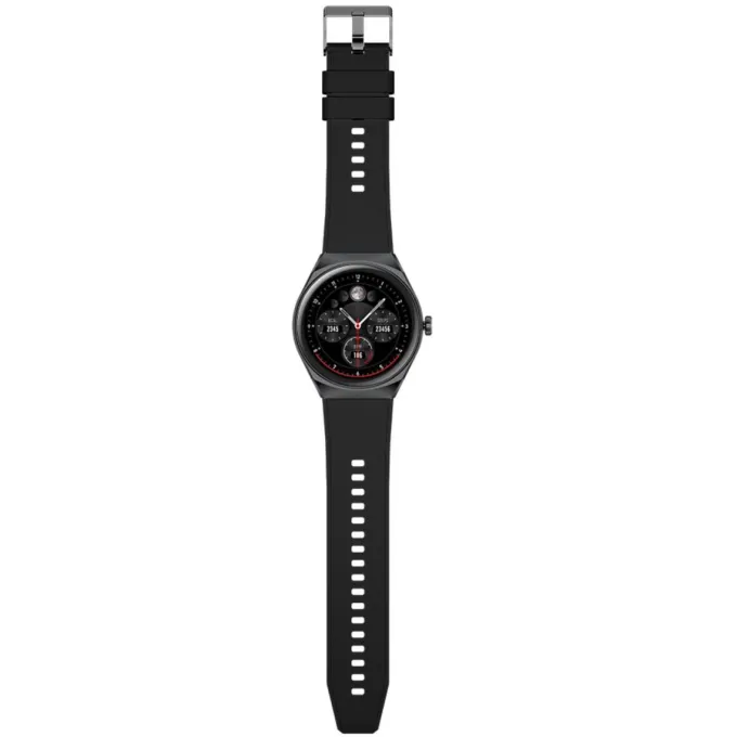 CELLY - TRAINERHALOBK Smartwatch fitness tracker quadrante tondo, Display LCD, Heartbeat, GPS, controllo pressione - Nero