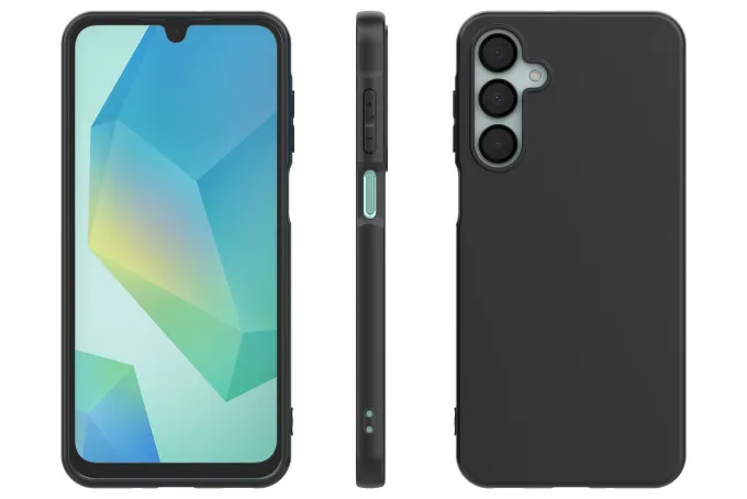 Cover Samsung GP-FPA176AEEBY per Galaxy A17 Nero, Protezione Monocromatica 6.7"