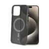 Custodia Celly Magsuit per iPhone 16 con MagSafe semi-trasparente - Nero