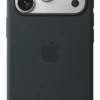 Custodia MagSafe in silicone Apple nera per iPhone 17 Pro con tracolla