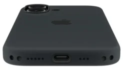 Custodia MagSafe in silicone Apple per iPhone 17 nera – Protezione elegante e ricarica wireless