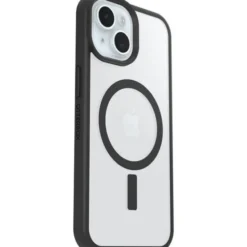 Custodia OtterBox React Series MagSafe per iPhone 16/15/14/13, trasparente/nero