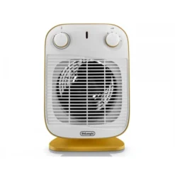 DeLoghi Stufa elettrica con elettroventola 2000W Giallo