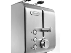 De'Longhi CTX2203 Tostapane, 550 W, 2 Fette con Pinze, Acciaio