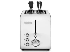 DeLonghi CTX 2203.W 2fetta/e 550W Argento, Bianco tostapane