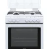 De'Longhi DL 664 EW - Cucina a gas con forno elettrico, 4 fuochi, 60x60 cm, bianco, Classe energetica A