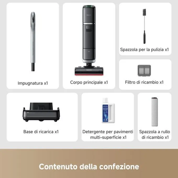 DREAME Scopa elettrica H15 PRO VIM HEAT-Nero / Grigio