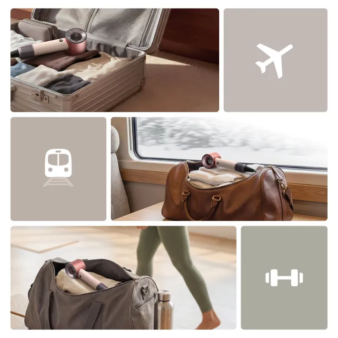 Dyson Supersonic Travel asciugacapelli compatto universale 1200W leggero da viaggio