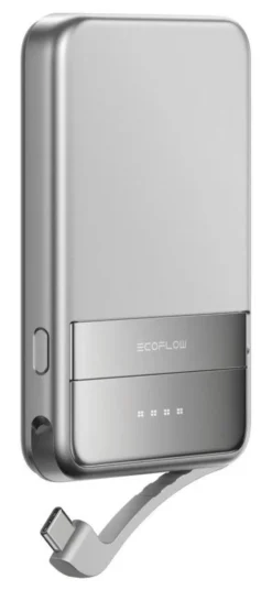 EcoFlow EF-RAPID5000-EU Powerbank 5000mAh USB-C e Qi2 Argento Ricarica Rapida