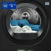 Electrolux Asciugatrice EW7H49 B – Pompa di Calore 9 kg DelicateCare 700 – Classe B −30%, Cicli Lana, Seta, Esterni, Tecnologia SensiCare, Display LCD, Silenziosa – Home & Laundry Innovazione
