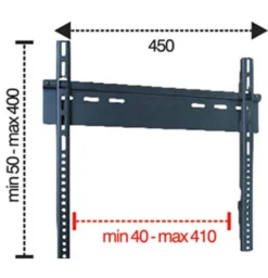Fe.al Over EasyFour - Supporto fisso da parete per TV 23"-37" , Vesa 400x400