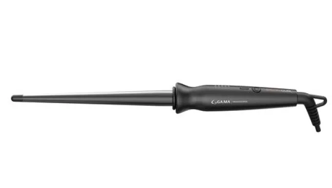 GAMA Ferro Conico Salon Curl Arricciacapelli Conico, 30W, 5 temperature, Titanium, Riscaldamento Istantaneo