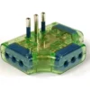 Garanti 82252-E adattatore per presa di corrente Tipo L (IT) Verde, Trasparente