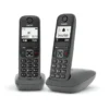 Gigaset AS490 Duo Telefono analogico/DECT Identificatore di chiamata Nero
