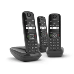 Gigaset AS690 Trio Telefono DECT Identificatore di chiamata Nero