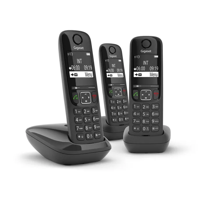 Gigaset AS690 Trio Telefono DECT Identificatore di chiamata Nero