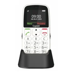Gigaset GL395 5,59 cm (2.2"), EasyPhone Cellulare semplificato per anziani, Sim singola, Bluetooth, 90g - Bianco