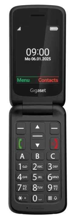 Gigaset GL595 - Easy phone telefono semplificato per anziani - Nero