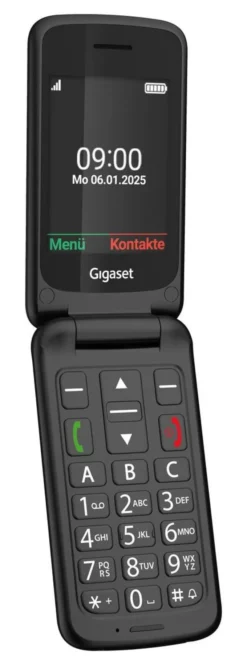 Gigaset GL595 - Easy phone telefono semplificato per anziani - Nero