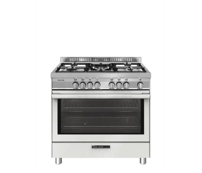 Glem Gas Cucina 5 Fuochi Forno Elettrico Ventilato Inox