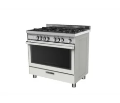 Glem Gas Cucina 5 Fuochi Forno Elettrico Ventilato Inox