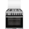 Glem Gas SA664VI Cucina e Forno ventilato a Gas, 4 fuochi, Classe A, 67 Litri, Sistema Safe Touch, 60x60x90cm - Acciaio Inox