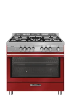 GLEM GAS ST965MRS CUCINA CON FORNO ELETTRICO 104LT A+ Rosso