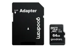 GOODRAM microSD 64GB GOODRAM SDXC c10 UHS-I/U1 M1AA con adattatore 100R/10W - M1AA-0640R12